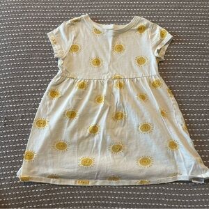 Old Navy Kids Casual Dress - Cream and Yellow